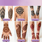 Komplett 3-färgs-kit för henna-tatuering