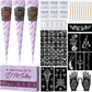 Komplett 3-färgs-kit för henna-tatuering