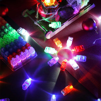 Färgglatt LED-fingerljus i miniformat