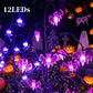 Vattentäta solcellsbelysningar i form av halloweenpumpor och grenar