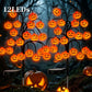 Vattentäta solcellsbelysningar i form av halloweenpumpor och grenar