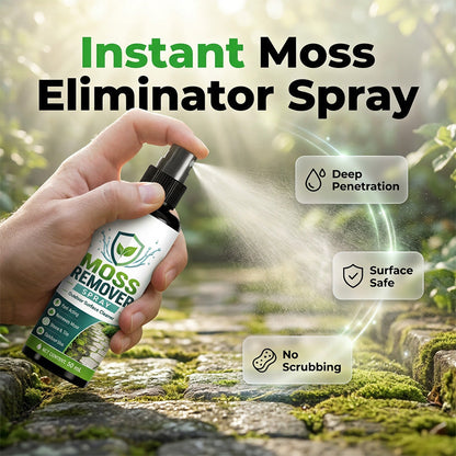 🔥 Mossborttagningsspray för utomhusbruk – Snabbverkande formula för uteplatser, gångar och trädgårdsstenar – Perfekt för stenbeläggning, tegelväggar och betong 🪨🌿