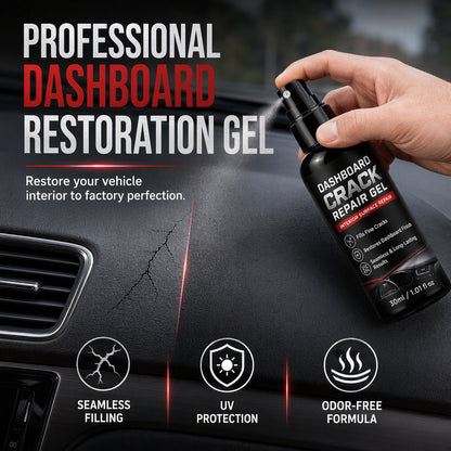 Professionell gel för reparation av sprickor i bilens instrumentbräda