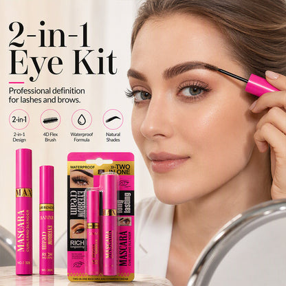 2-i-1-set med mascara och ögonbrynskräm
