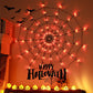 🎃Tidig Halloween-rea – 49 % rabatt🎃) LED-belysning i form av ett gigantiskt spindelnät till Halloween