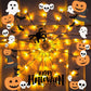 🎃Tidig Halloween-rea – 49 % rabatt🎃) LED-belysning i form av ett gigantiskt spindelnät till Halloween