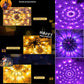🎃Tidig Halloween-rea – 49 % rabatt🎃) LED-belysning i form av ett gigantiskt spindelnät till Halloween