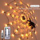 🎃Tidig Halloween-rea – 49 % rabatt🎃) LED-belysning i form av ett gigantiskt spindelnät till Halloween