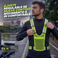 🦺Reflekterande väst med hög synlighet – Justerbar, andningsbar säkerhetsutrustning med ficka, lätt reflekterande säkerhetsväst för nattlöpning, cykling, promenader och vägarbete