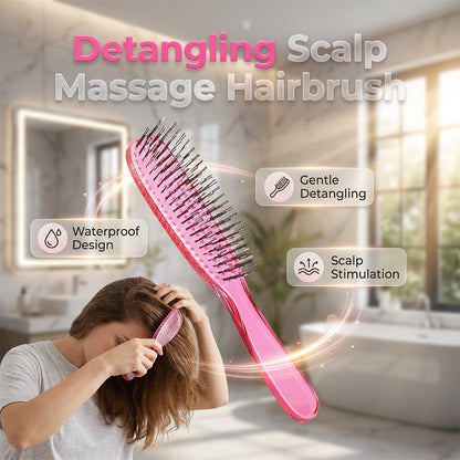 📢📢50 % RABATT !! ⏰Bärbar hårborste med skalpmassage