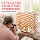 Kit med bakgrundspapper för bordsfotografering