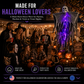 Halloween-spöke att hänga upp med LED-belysning