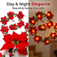 🌺Julstjärneblommig ljusslinga för juldekoration🌺