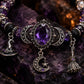 💫 50 % RABATT NU! 🔮 Gotiskt lila strass Halloween-armband – häxiga berlocker, elegant lila & hållbart – perfekt för Halloween och gotiska outfits ✨