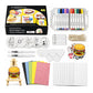 🎨 KREATIV DEAL – Måla, forma och skapa var som helst med allt samlat i en bärbar väska – Portabelt konstkit med texturerad skumeffekt