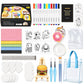 🎨 KREATIV DEAL – Måla, forma och skapa var som helst med allt samlat i en bärbar väska – Portabelt konstkit med texturerad skumeffekt