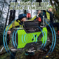 Multifunktionell solcellsdriven nödradio med vev för utomhusbruk