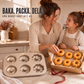 Flerfacklig non-stick minibundt-form