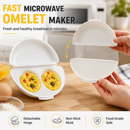 📢📢Köp 1 få 1 gratis🍳🥚 2-i-1 Omelettmaskin & Äggkokare – Snabb, enkel och smidig frukost hemma ✨