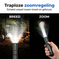Ultraklar taktisk ficklampa med zoomfunktion