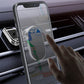 Fällbar magnetisk mobilhållare för bilen, tillverkad av aluminiumlegering