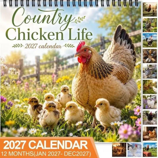 2027 Väggkalender med motiv från lantlivet