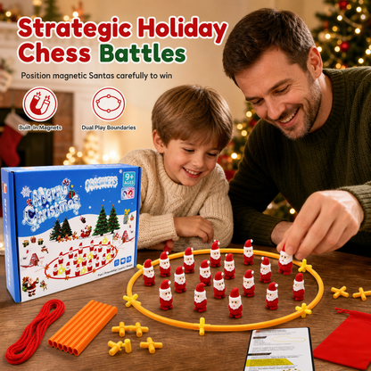 Magnetiskt schackspel med jultomten