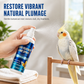 Skötsel- och luktneutraliserande spray för fågelfjädrar