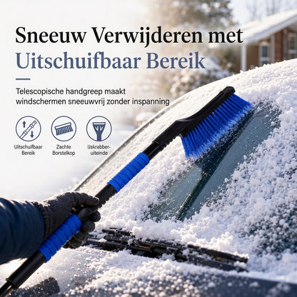 🔥🎁 NYHET – 50 % RABATT Utdragbar bilsnöskyffel med snöborste och skrapa