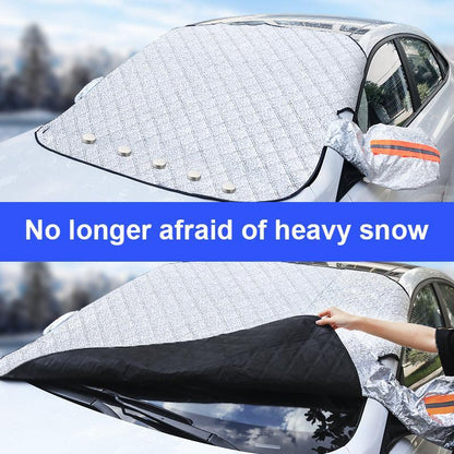 🚗 50% RABATT NU! ❄️ Främre vindruteskydd täcke – skydd för alla fyra årstider, frostskydd & hög kvalitet