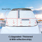 🚗 50% RABATT NU! ❄️ Främre vindruteskydd täcke – skydd för alla fyra årstider, frostskydd & hög kvalitet