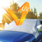 🚗 50% RABATT NU! ❄️ Främre vindruteskydd täcke – skydd för alla fyra årstider, frostskydd & hög kvalitet