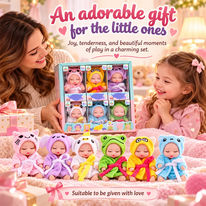 🧸 Mini babydockor | 6 söta stilar
