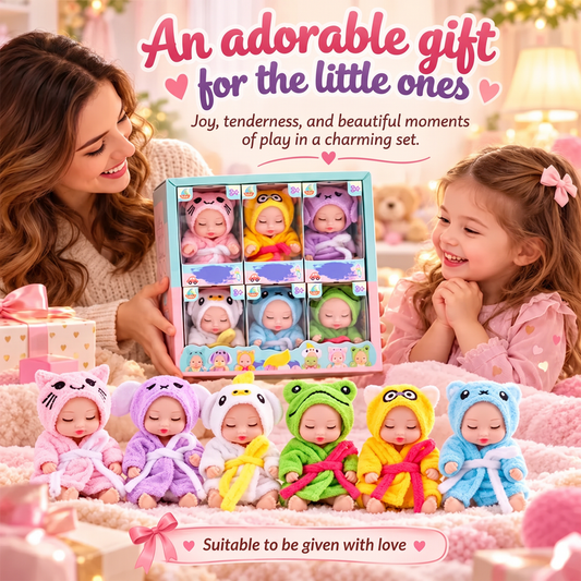 🧸 Mini babydockor | 6 söta stilar