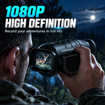 ⚡ 50% RABATT! 🔭 1080P HD Infraröd Mörkerkikare Monokulär – 16X Digital Zoom för Jakt & Övervakning ✨