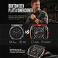 ⌚ 50 % RABATT! 🏁 Chronografklocka för herrar med silikonarmband – stoppur, vattentät och sportigt-elegant design – perfekt för en aktiv vardag eller speciella tillfällen 💪