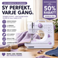 Multifunktionell symaskin med overlockstygn